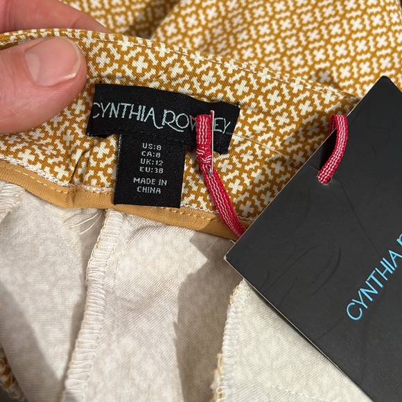 Cynthia Rowley Stretch Capri/Crop Trousers, size 8 - Picture 6 of 11